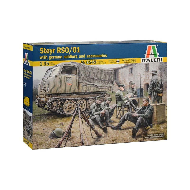 Italeri 1:35 Steyr RSO/01 w/German Soldiers & Accessories