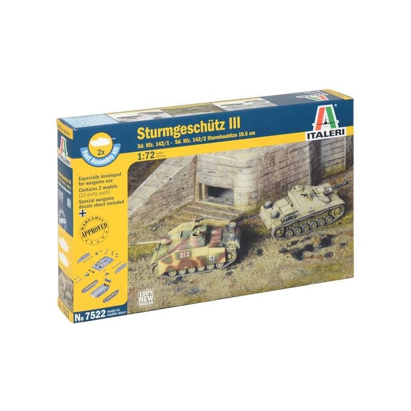 Italeri 1:72 Sturmgeschutz III 142/1 & 2