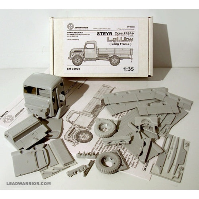 Leadwarrior 1:35 Steyr Type 2000A L.gl.Lkw Long Frame Transkit