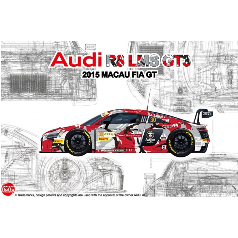NuNu 1:24 Audi Hong Kong R8 2015 Macau GT
