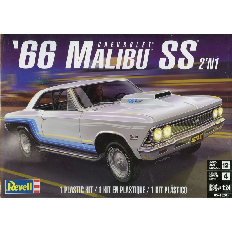 Revell 1:24 1966 Chevy Malibu SS 2'n'1