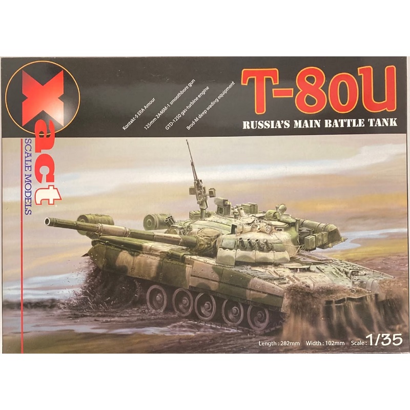 Xact 1:35 T-80U Russian MBT w/ Miniarm T-80UK Conversion Set