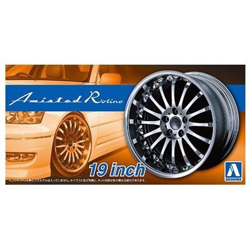 Aoshima 1:24 19" Amistad Rotino Rims & Tyres