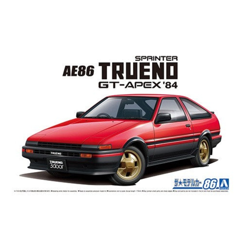 Aoshima 1:24 1984 Toyota AE86 Sprinter Trueno GT Apex