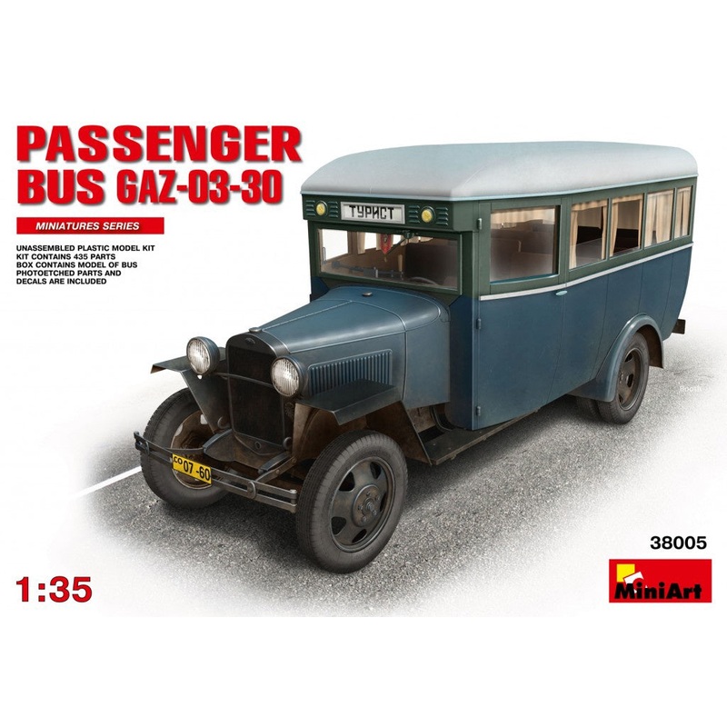 Miniart 1:35 Passenger Bus Gaz-03-30