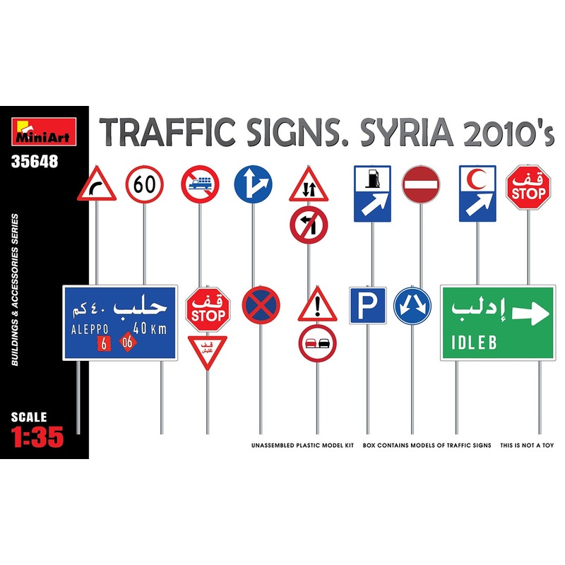 Miniart 1:35 Traffic Signs Syris 2010's