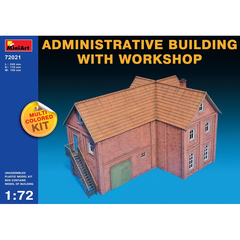 Miniart 1:72 Administrative Building With Workshop