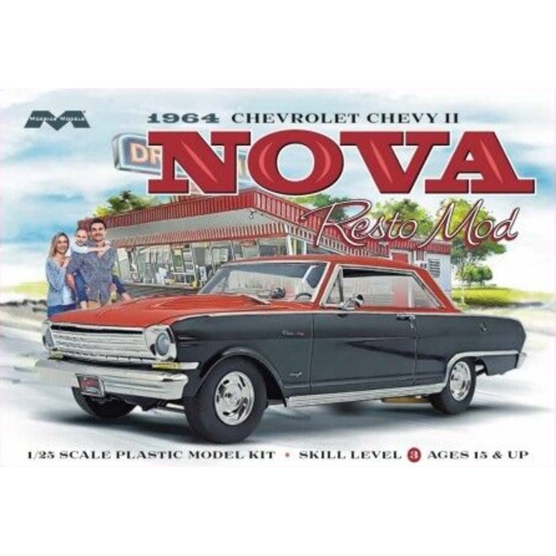 Moebius 1:25 1964 Chevrolet II Nova Resto Mod