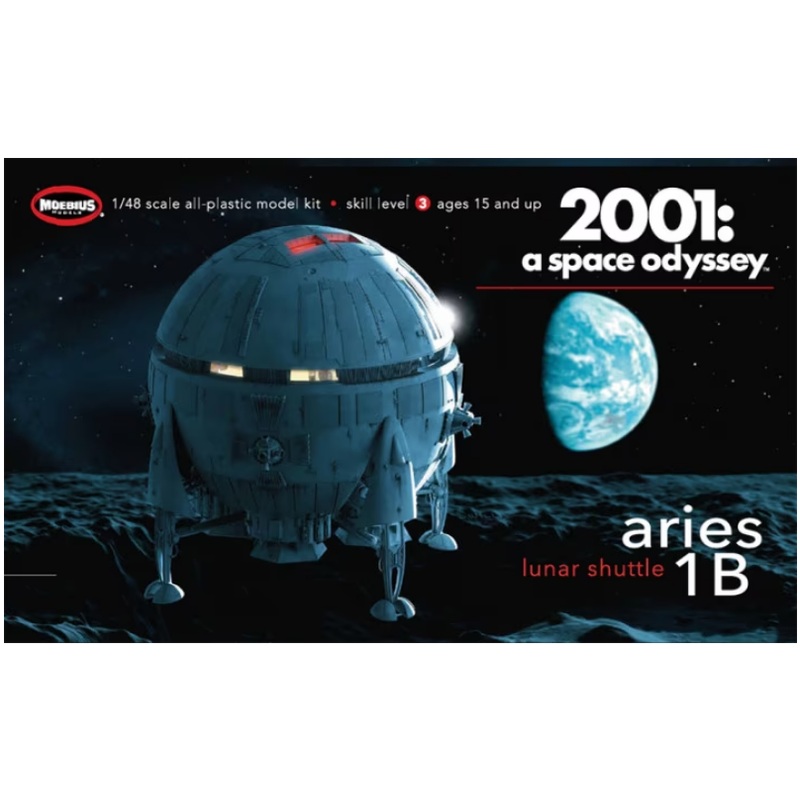 Moebius 1:48 Aries 1B Lunar Shuttle, 2001 A Space Odyssey
