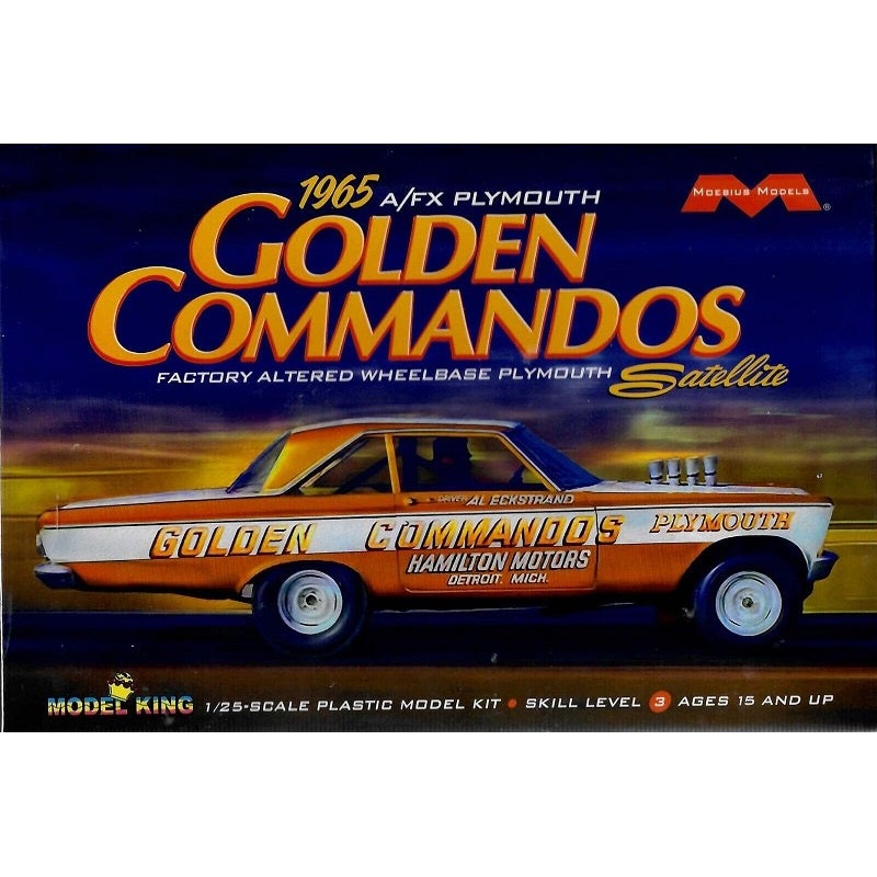 Moebius 1:25 1965 Plymouth Satellite A/FX Golden Commandos