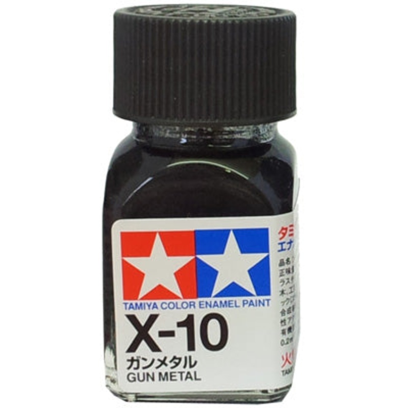 Tamiya X-10 Enamel 10ml Gun Metal