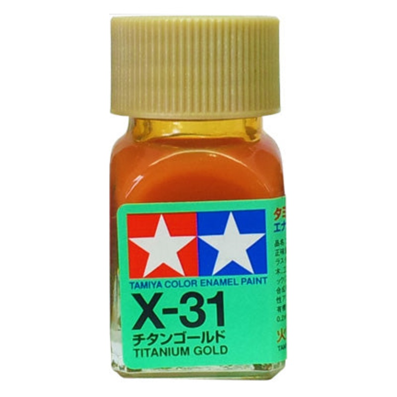 Tamiya X-31 Enamel 10ml Titanium Gold