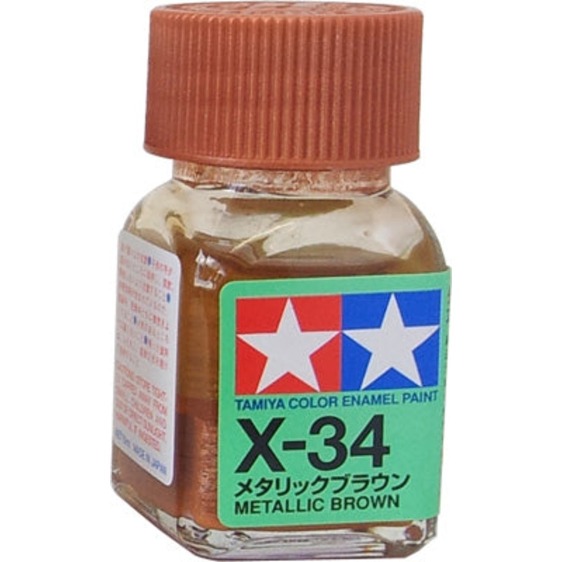 Tamiya X-34 Enamel 10ml Metallic Brown