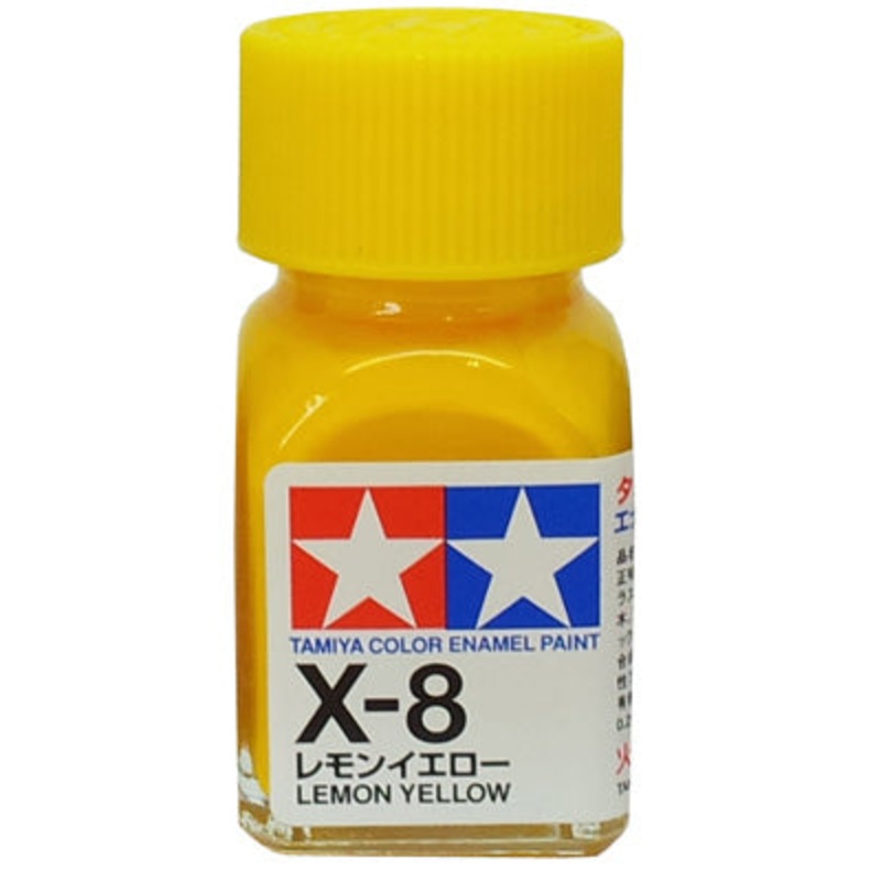 Tamiya X-8 Enamel 10ml Lemon Yellow