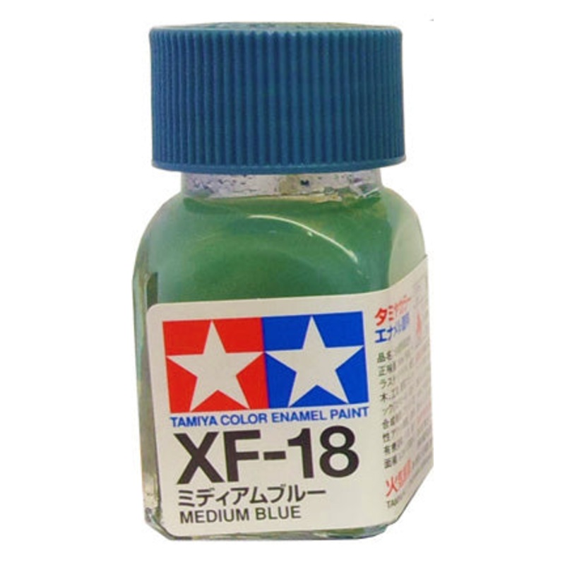 Tamiya XF-18 Enamel 10ml Flat Medium Blue