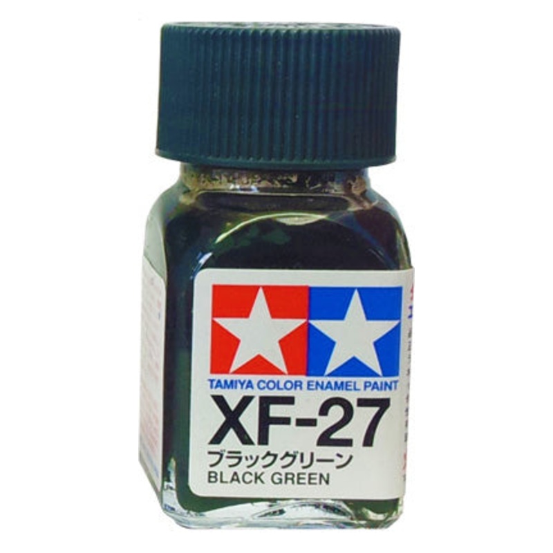 Tamiya XF-27 Enamel 10ml Flat Black Green