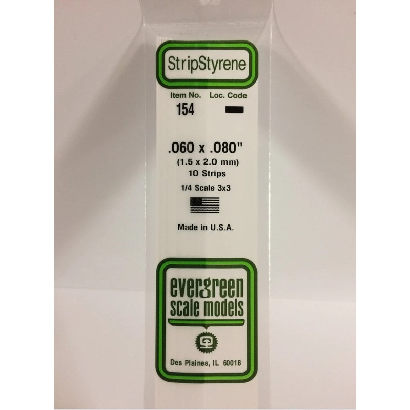 Stripstyrene White 1.5X2Mm 10