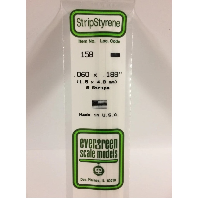 Stripstyrene White 1.5X4.8Mm 9