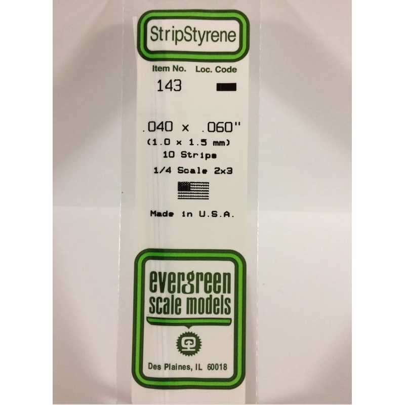 Stripstyrene White 1X1.5Mm 10