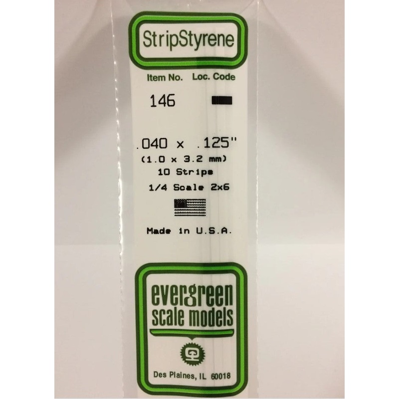 Stripstyrene White 1X3.2Mm 10
