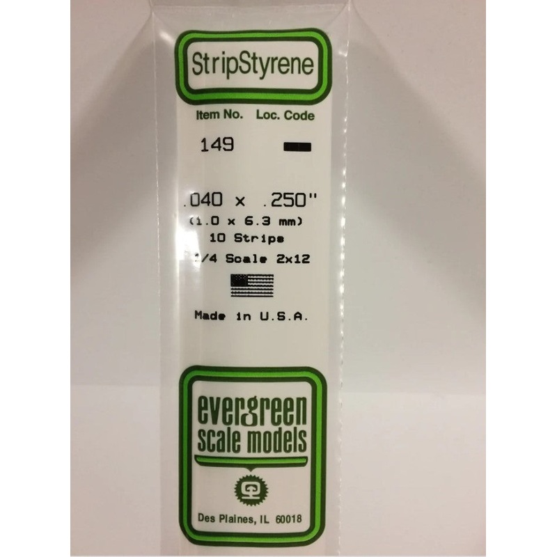 Stripstyrene White 1X6.3Mm 10