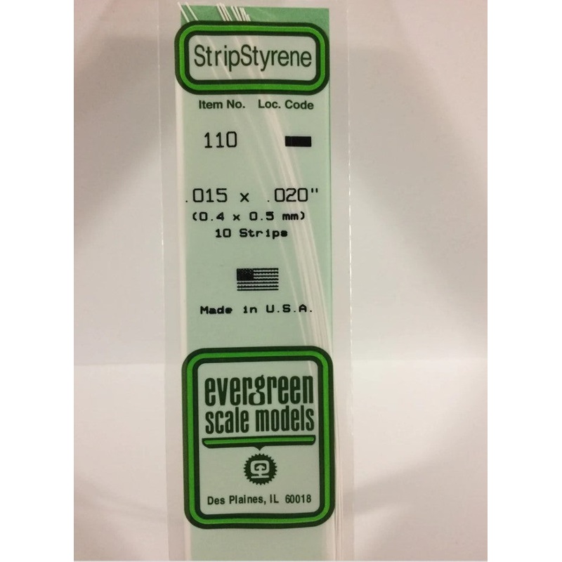 Stripstyrene White.40X.50Mm 10