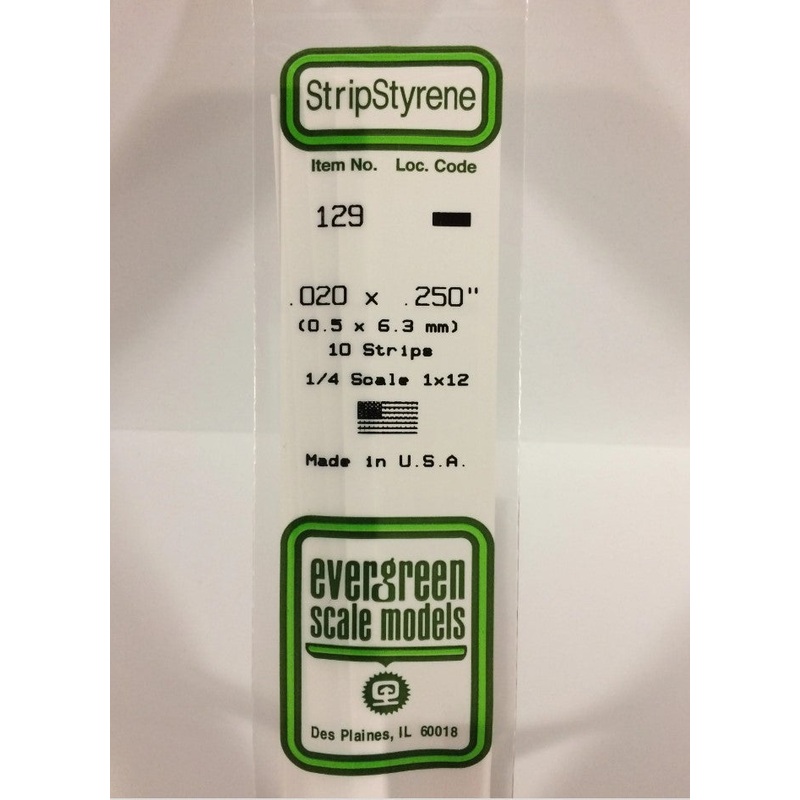 Stripstyrene White .5X6.3Mm 10