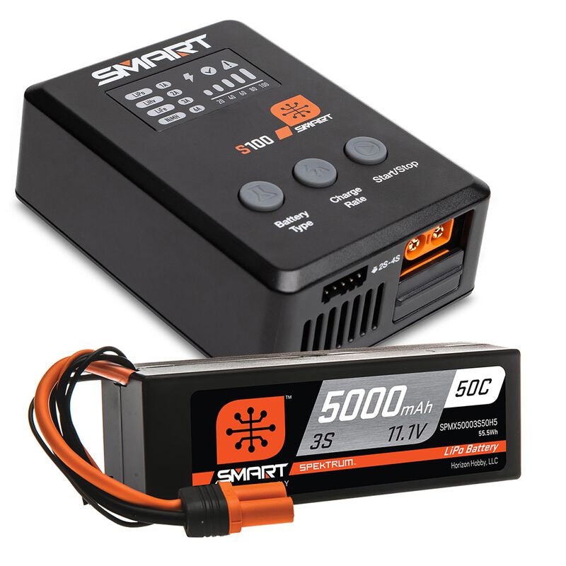 Spektrum Smart Powerstage Surface Bundle: 5000mAh 3S 50C LiPo