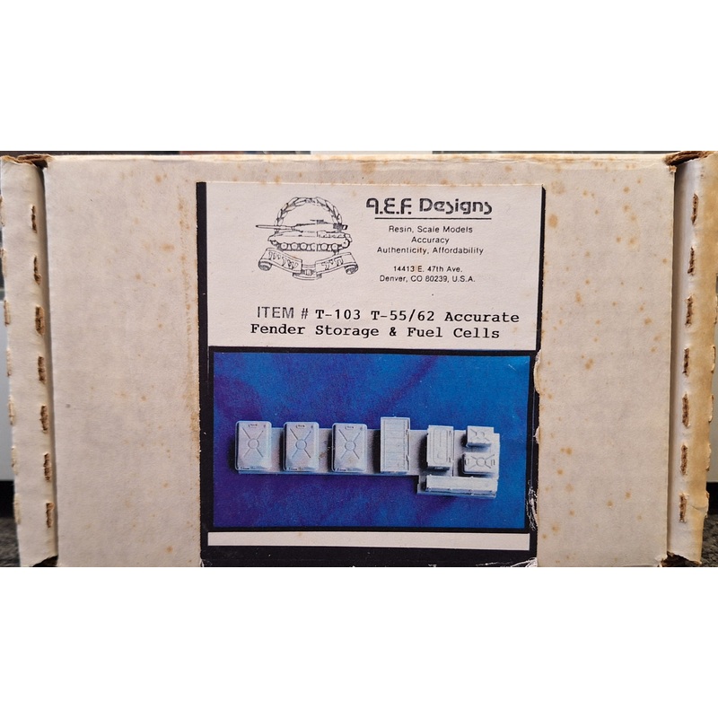 AEF 1:35 T-55/62 Accurate Fender Storage & Fuel Cells