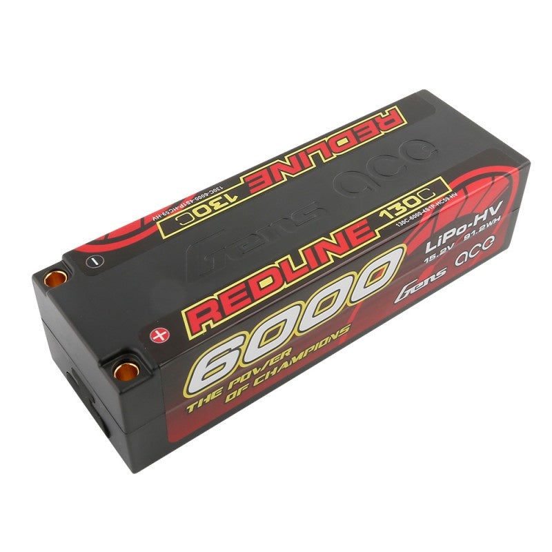 GensAce 6000mAh 4S HV 15.2V130C Low Profile LiPo Battery