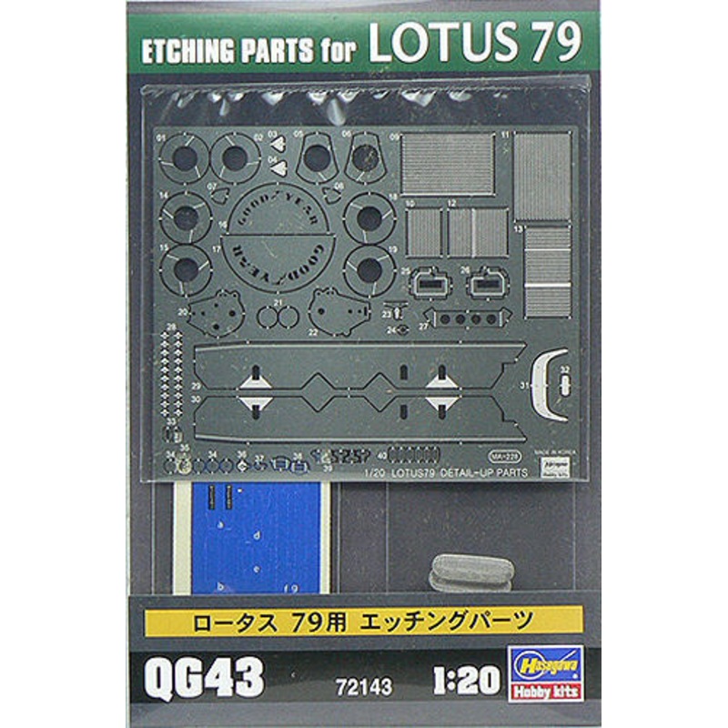 Hasegawa Etching Parts For Lotus 79
