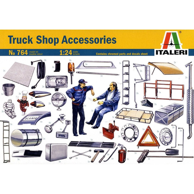 Italeri 1:24 Truck Shop Accessories Set