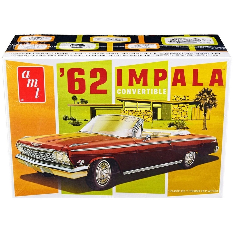 AMT 1355 1/25 1962 Chevy Impala Convertible