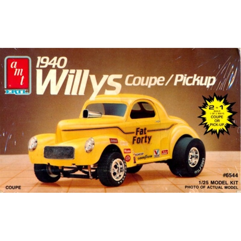 AMT 6544 1/25 1940 Willys Coupe or Pickup (2 'n 1) sealed
