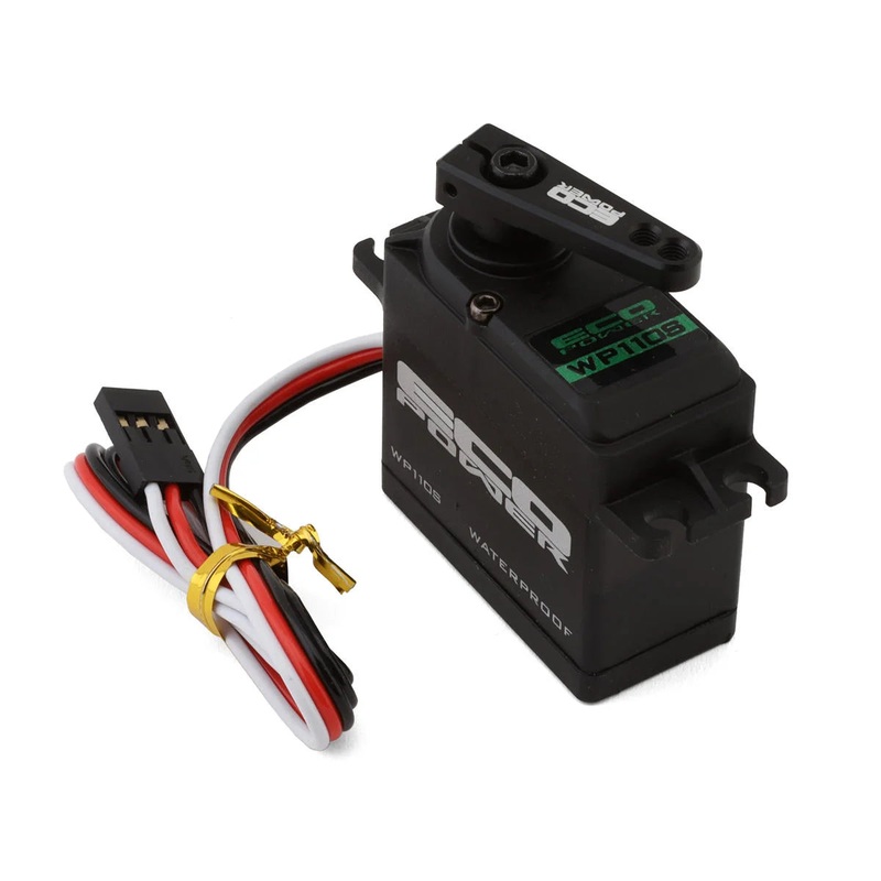 ECOPOWER ECP-110S Waterproof High Speed Metal Gear Servo for 1/10 2wd Traxxas, ARRMA, Losi & other vehicles