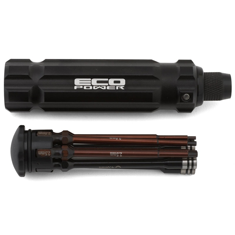 ECOPOWER ECP-3030 7 Piece 1/4" Hex & Nut Driver Set (.050", 1.5, 2.0, 2.5mm Hex & 4.0, 5.5, 7mm Nut Driver)