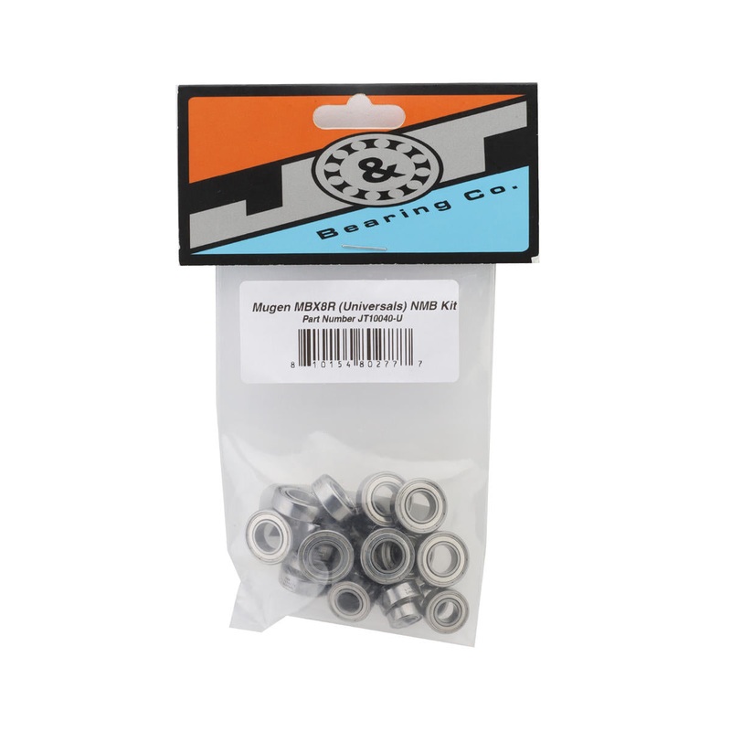 J&T BEARING JT10040-U Mugen MBX8R Bearing Kit (NMB) (Universal Driveshafts)