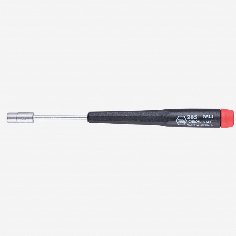 WIHA 265Z 26539 Precision Nut Driver, Inch, 5/32 x 60mm