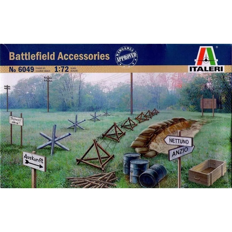 ITALERI 6049 1/72 WWII Battlefield Accessories