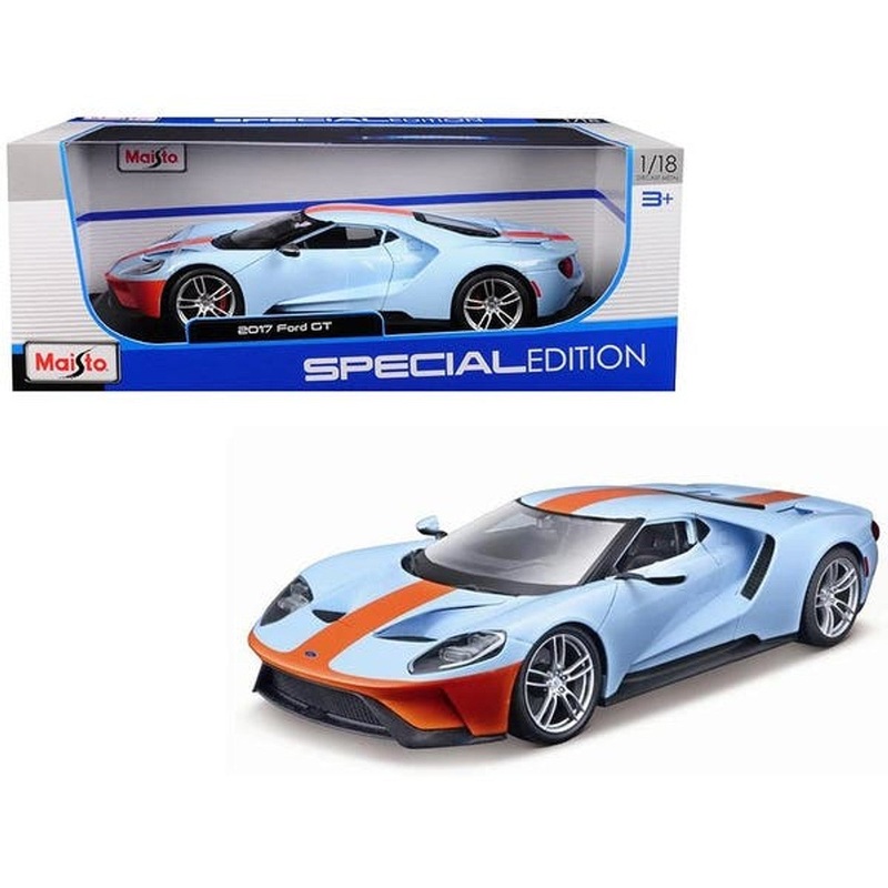 Maisto 31384  2017 Ford Gt Blue/Orange 1/18