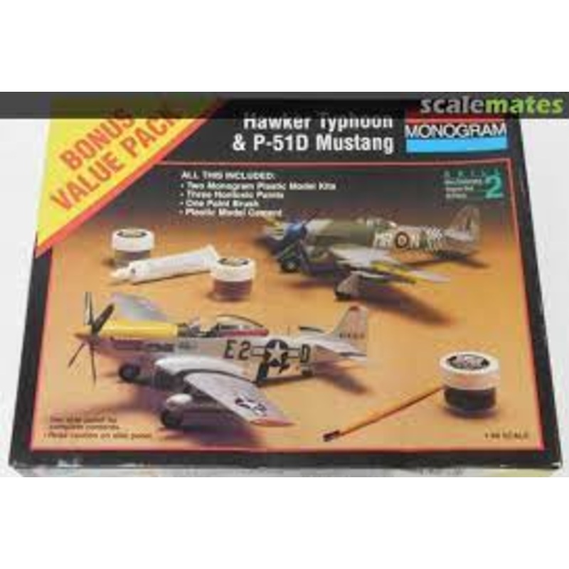 MONOGRAM 6370 1/48 Hawker Typhoon & P-51D Mustang