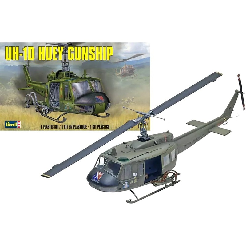 REVELL 85-5536 1/32 Bell UH-1D Iroquois Huey Gunship Helicopter