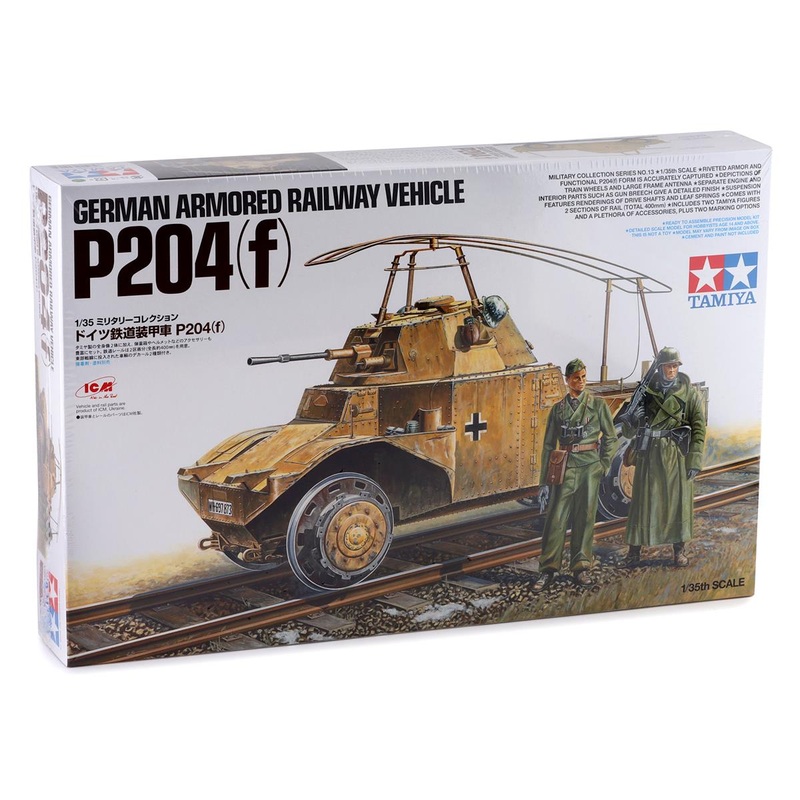 TAMIYA 32413 P204(f) German Armored Railway Vehicle 1/35 Model Kit