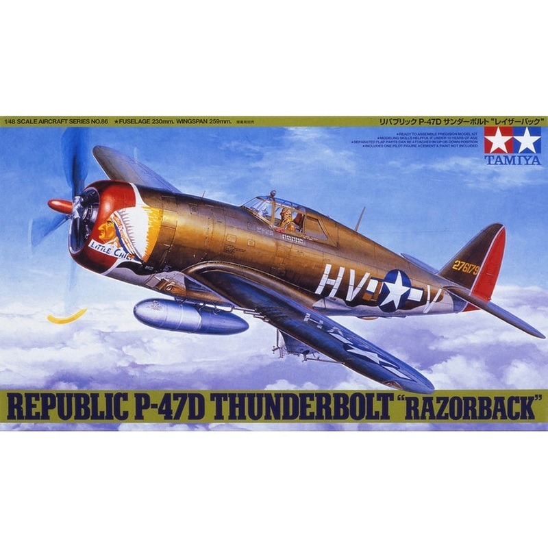 TAMIYA 61086 1/48 Republic P-47D Thunderbolt "Razorback"