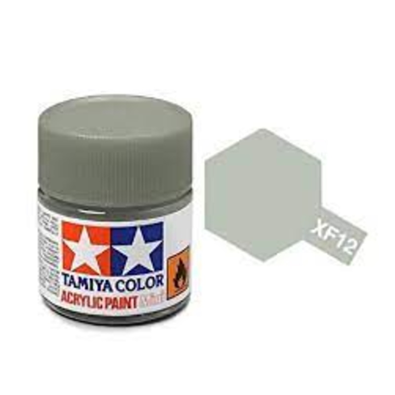 TAMIYA 81712 XF-12 Acrylic Mini JN Gray 1/3 oz