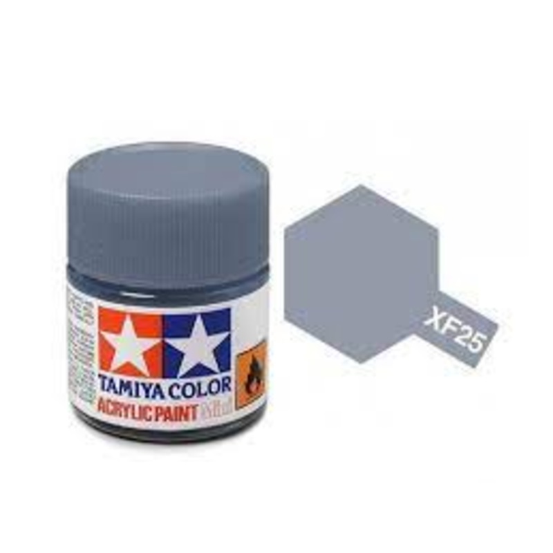 TAMIYA 81725 XF-25 Acrylic Mini Light Sea Gray 1/3 oz