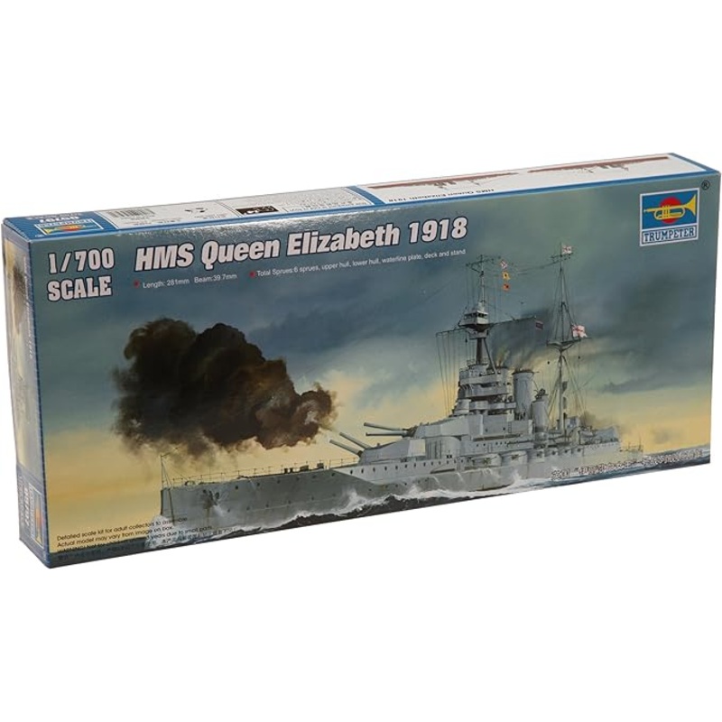 TRUMPETER 05797 1/700 HMS Queen Elizabeth 1918 British Battleship