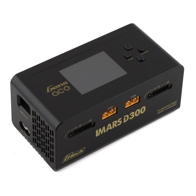 GENS ACE GEA300WD300-UB Imars D300 G-Tech Smart Dual AC/DC Charger (6S/16A) (Black) (AC-300W) (DC-350W x2)