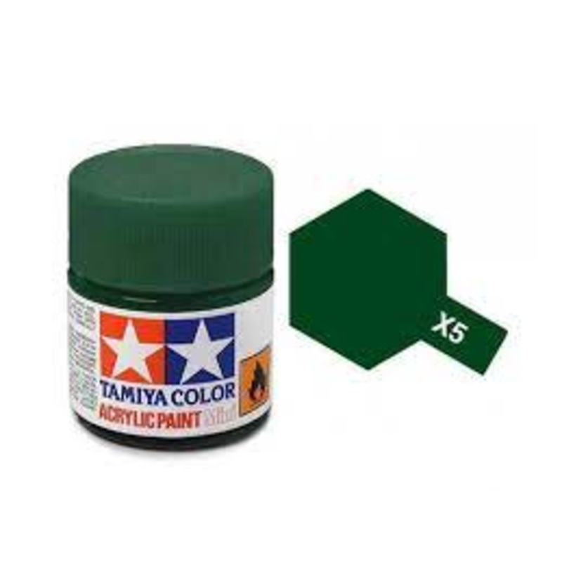 TAMIYA 81005 X-5 Acrylic X5 Green 3/4 oz
