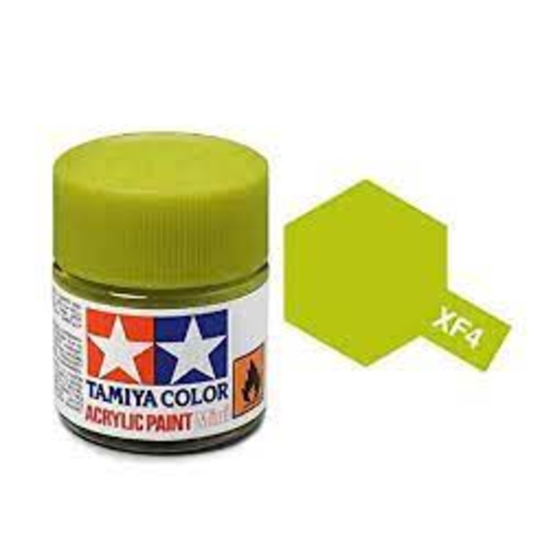 TAMIYA 81304 XF-4 Acrylic XF4 Yellow Green 3/4 oz